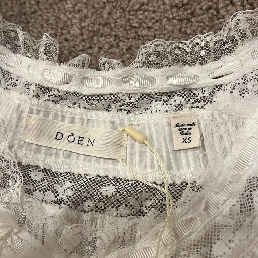 NWT Doen Daphne dress salt - Picture 4 of 7